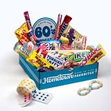Hometown Favorites 1960's Nostalgic Candy Gift Box, Retro 60's Candy, 3-Pound