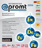 Promt Expert 2006 Textübersetzer Deutsch-Spanisch, 1 CD-ROM Intelligente, kontextabhängige Übersetzungen, Integration in MS-Office 2000/XP/2003, Integration in Internet Explorer u. Adobe Acrobat, Terminologie-Analyse, Schnittstelle zu der Übersetzungsdatenbank TR