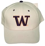 Size 7 3/8 White Washington Huskers NCAA 3D Embroidered Fitted Cap