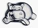 Smedbo BK460M Knobs Hippopotamus. 1 5/8 inch. x 1 inch. - Brushed Chrome ()