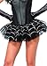 Leg Avenue Women's Glitter Spiderweb Tutu Costume Accessory, Black/Silver, One Size