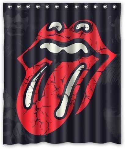 Baodan Zhang Unique Custom Fashionable Design Rock Band The Rolling Stones Waterproof Polyester Fabric Shower Curtain 66"(w) x 72"(h)-Bathroom Decor