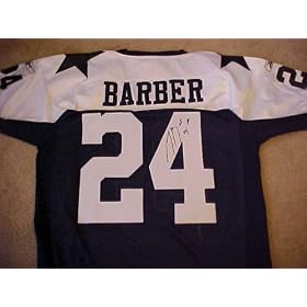 Marion Barber Hand Signed Autographed Authentic Reebok Dallas Cowboys Jersey