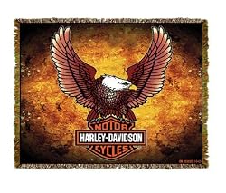 Harley-Davidson&reg; Motorcycles Eagle Throw Blanket