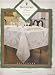 Waterford Linens Belvedere Tablecloth 70 Round Pearl