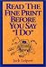 Read the Fine Print Before You Say "I Do"