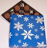 Scott's Cakes Cocoa Covered Dark and Dark Chocolate Truffles 1 Pound Snowflake Box