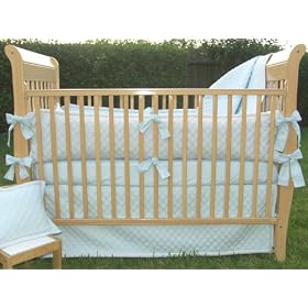 Bacati - Fusion Blue 5 Pc. Crib Bedding Set