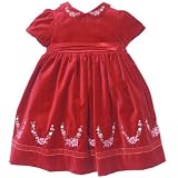 embroidered velvet party dress