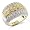14K WG 1.25ct Diamond Flower Ring