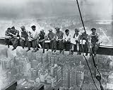 Lunchtime Atop A Skyscraper Poster Print
