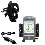 Pharos GPS 525P Auto Vent Holder with Car Charger - Uses Gomadic TipExchange