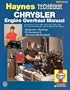 Chrysler Engine Overhaul, V8 & 3.9L V6 (Haynes Manuals)