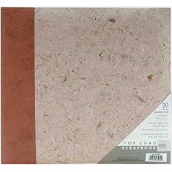 MBI Mulberry Postbound Album (12 X 12 Inches) - Natural with Brown