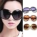 HuntGold 1X Lady Girl Popuplar Graceful Sunglasses Retro Vintage Big Frame Goggles Shades Eyeglass(leopard)