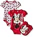 Disney Baby Girls' Minnie Mouse 3 Piece Layette Set