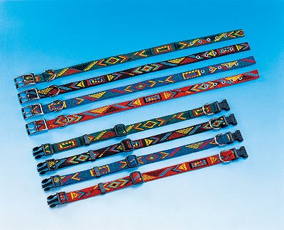 tolles Halsband – Hundehalsband mit indianischem Muster / Click Verschluss