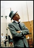 Frank Sinatra (Studio) Black Wood-Mounted Music Poster Print - 24 X 36