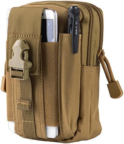 Ufish Outdoor Multipurpose Capacity Molle Tactical Pouch Bag with Cell Phone Holster (Khaki)