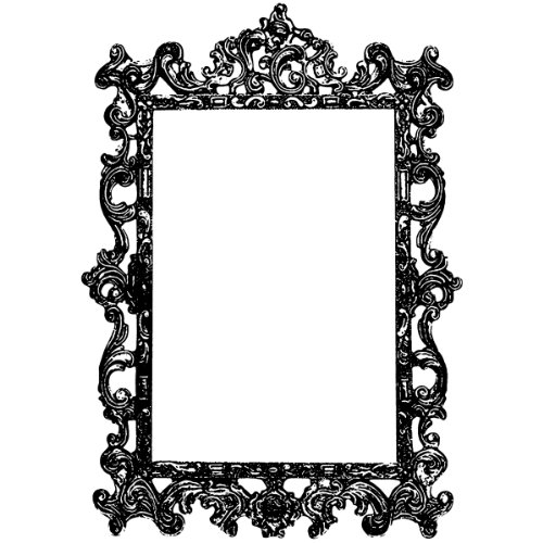 Donna Salazar Cling Stamp-Ornate Frame