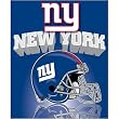 New York Giants Light Weight Fleece NFL Blanket (Grid Iron) (50x60) by Northwest