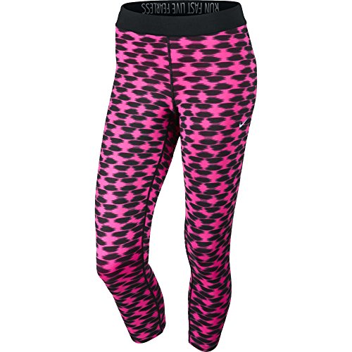 Nike Womens Relay Printed Running Tights Black