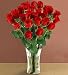 Send Fresh Cut Flowers - 25 Long Stem Red Roses