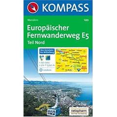 Europ�ischer Fernwanderweg E 5, Teil Nord: Wandern. 1:50.000