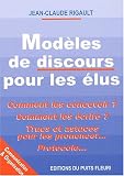Mod�les de discours pour les �lus
