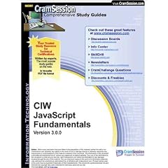 CramSession's CIW JavaScript Fundamentals : Certification Study Guide