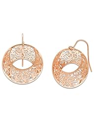 Floral Earrings in 14K Rose Gold - 25mm