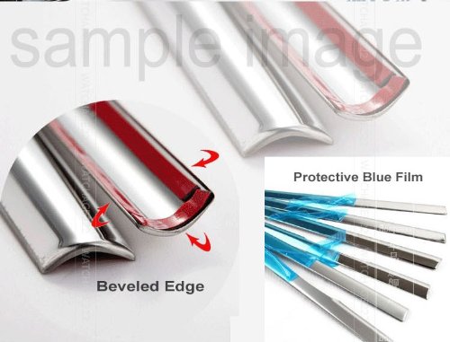 Car Auto Parts Shiny Chrome Stainless Steel Window Molding Trim Strip Line Exterior Kit For 2011 2012 2013 HYUNDAI ELANTRA