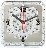 UPC 818877010028 product image for Maple's 6-Inch Square Dual Use Table/Wall Moving Gear Clock Glass Cover | upcitemdb.com