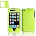 Neon Green Protex Snap-On Cover Hard Case Cell Phone Protector for Apple iPhone 3G i-phone