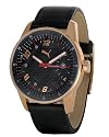 Puma Men's Race Black Leather Watch #PU14077A0206.039