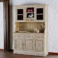 LANDHAUS K�CHENSCHRANK BUFFET SCHRANK braun
