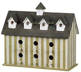 Rectangular Bird House, Cottage, Home Table Decor, 2pcs