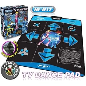 16-Bit Graphics TV Plug-N-Play Single-Player Dance Pad with AC Adapter by DDR