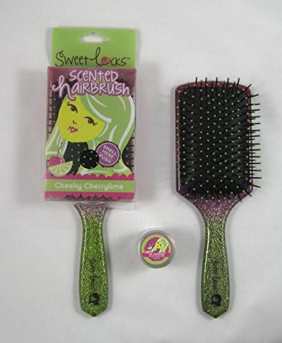 Sweetlocks Cheeky Cherrylime Scented Hair Brush & Cherry/Lime Duo Lip Shimmer