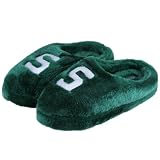 Michigan State Spartans Green Ladies Fuzzy Slippers