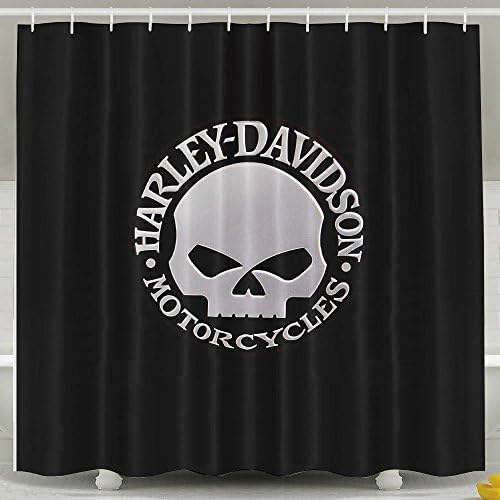 Flyokk Harley Davidson Bathroom Waterproof Fabric Shower Curtain
