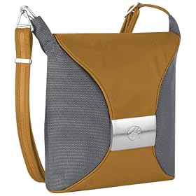 Pacsafe Dailysafe H100 Anti-Theft Handbag, Artisan Gold/Charcoal