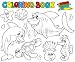 Wallmonkeys Peel and Stick Wall Decals - Coloring Book with Marine Animals 2 - Removable Graphic