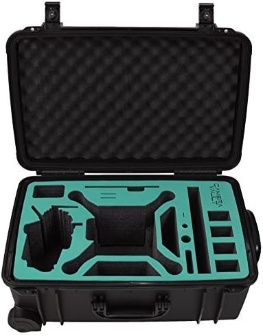 Camera Vault DJI Phantom 3 Black Wheeled Travel Case with Seafoam Foam in Seahorse 920-Propellers On. Fits DJI Phantom 3 Professional, DJI Phantom 3 Standard, DJI Phantom 3 Advanced