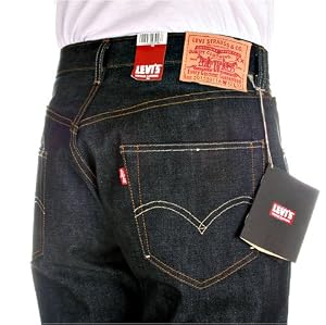 Levi's Vintage mens, 1955 501 relaxed fit, dry selvedge denim jeans LEVI4093.