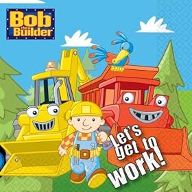"Bob the Builder Party Tableware Pack, 8 cups, 8 plates, 16 napkins, 1 ta...