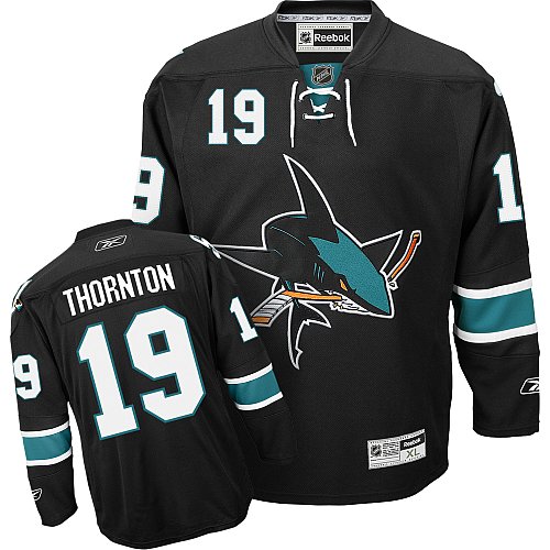 Reebok San Jose Sharks Joe Thornton Premier Third Jersey Medium