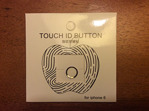 Uhippo Home Button Sticker(Support Fingerprint Indentification System Touch ID)for iPhone 5s iphone 6 iphone 6 plus (Silver Ring White Button) Uhippo Home Button Sticker(Support Fingerprint Indentification System Touch ID)for iPhone 5s iphone 6 iphone 6 plus (Silver Ring White Button)
