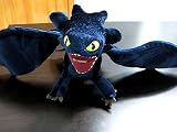 How to Train Your Dragon 17" Inch lomg Deluxe Night Fury Toothless Poseable Figure Plush Doll