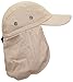BWH Men/Women Ball Cap Summer Hat With Neck Protection Flap - Khaki